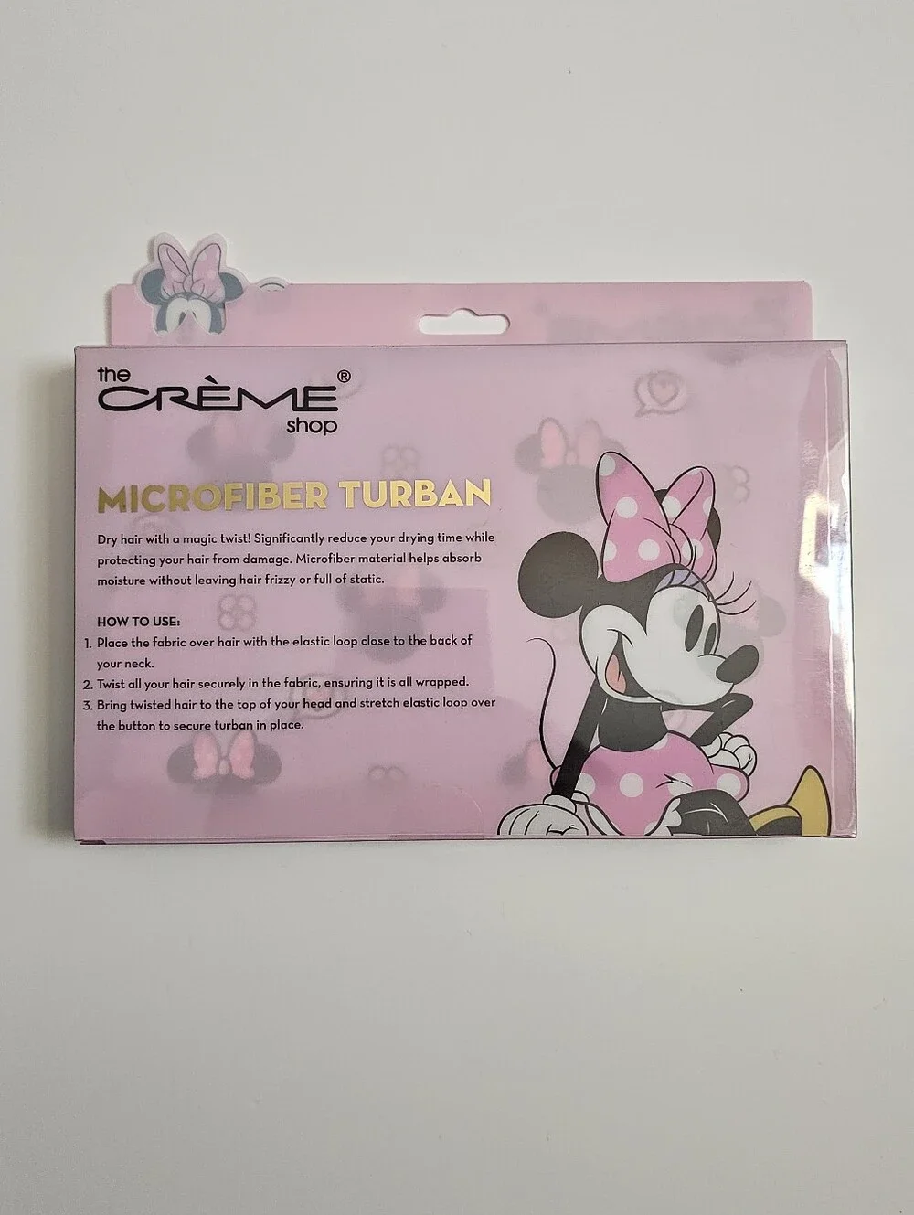 The Crème Shop Disney Minnie Mouse microfiber turban new quick dry hair Towel